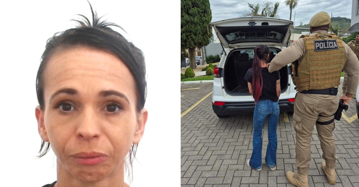 Funcionários do fórum avisam PM e mulher do RS procurada por tráfico é presa em São João Batista