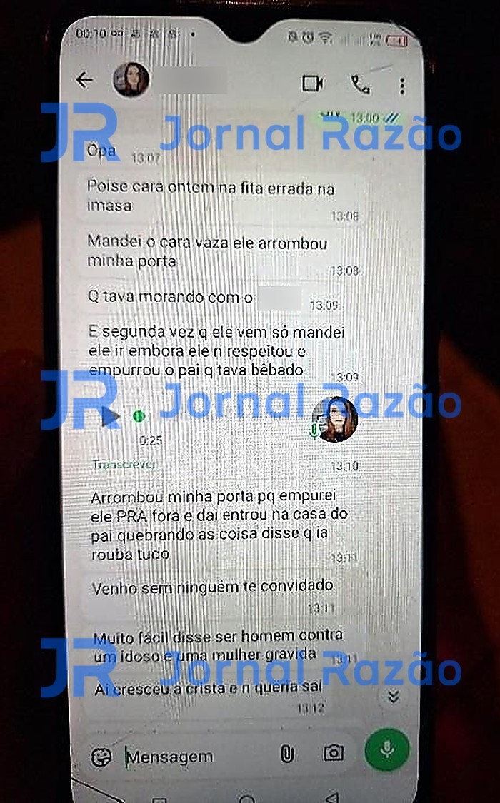 Conversa da jovem com um amigo dias antes do crime, parte 1