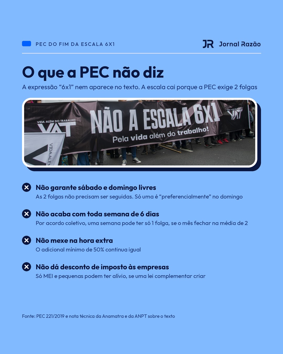 O que a PEC do fim da 6x1 não diz