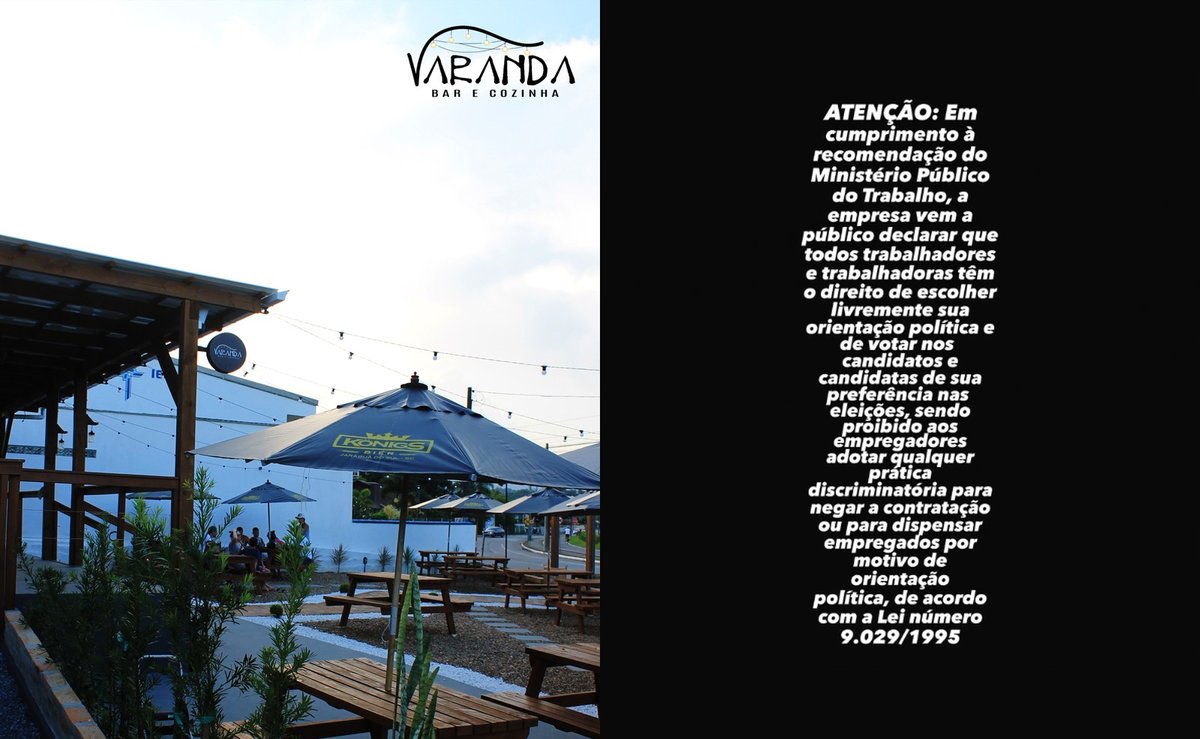 “Petista não trabalha aqui”: cobrado pelo MPT, restaurante de Jaraguá do Sul publica retratação