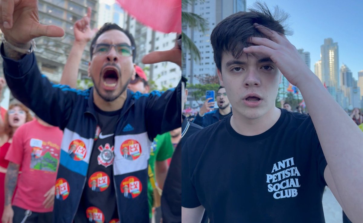 Petistas atacam e expulsam da Praia Central jovens que protestavam contra Lula em BC