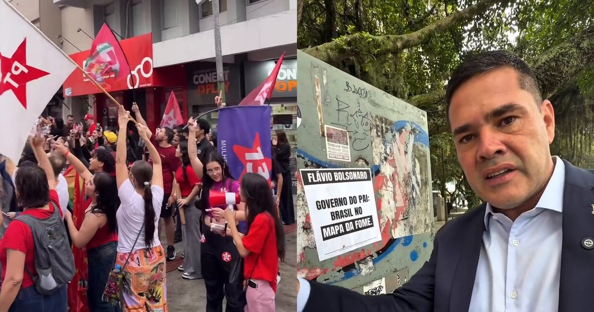 “Aqui não tem vagabundo”: petistas vestem a carapuça e vão às ruas de Itajaí rebater o prefeito no grito