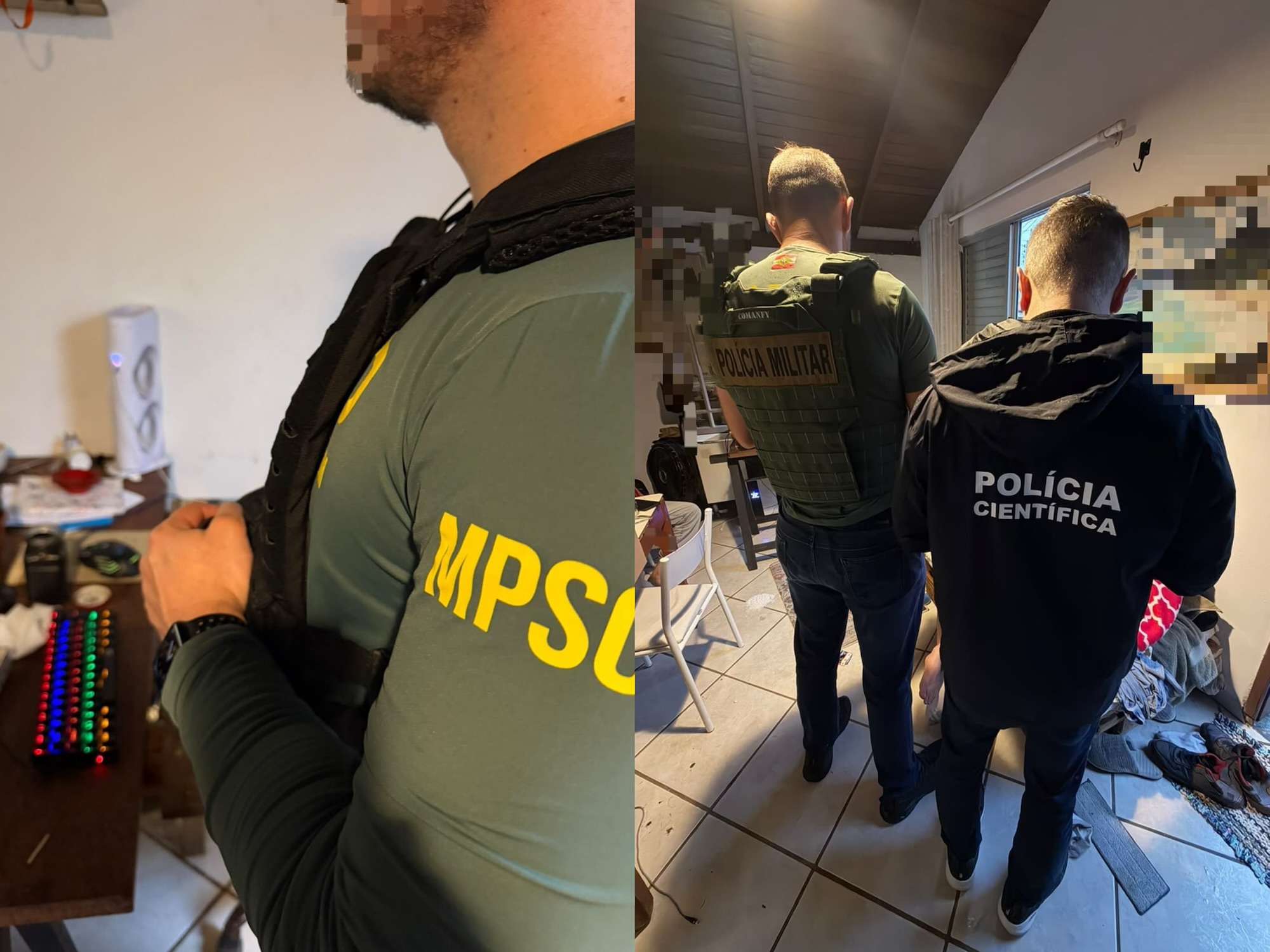 Celular apreendido revela indícios de outros crimes e leva a operação em Florianópolis