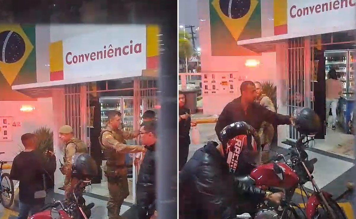 PMSC acaba com balbúrdia em conveniência de posto e moradores agradecem em Florianópolis