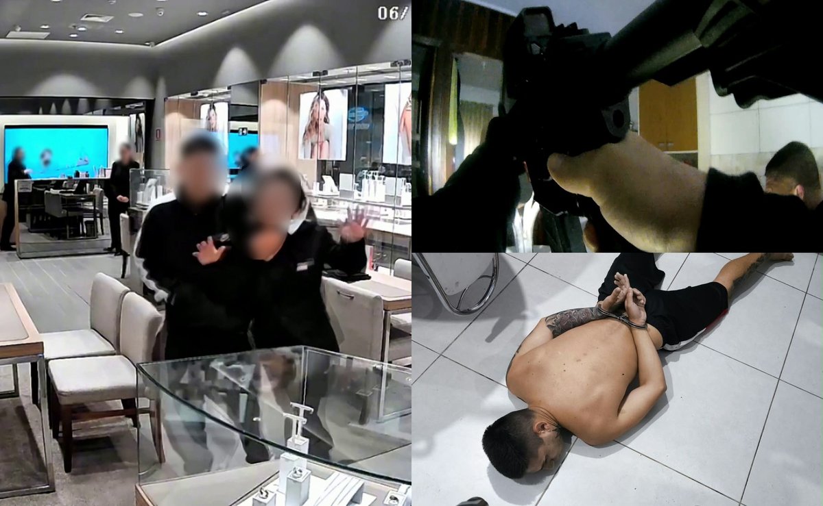 Polícia Civil invade casas e prende criminosos que assaltaram joalheria e renderam funcionária em Joinville