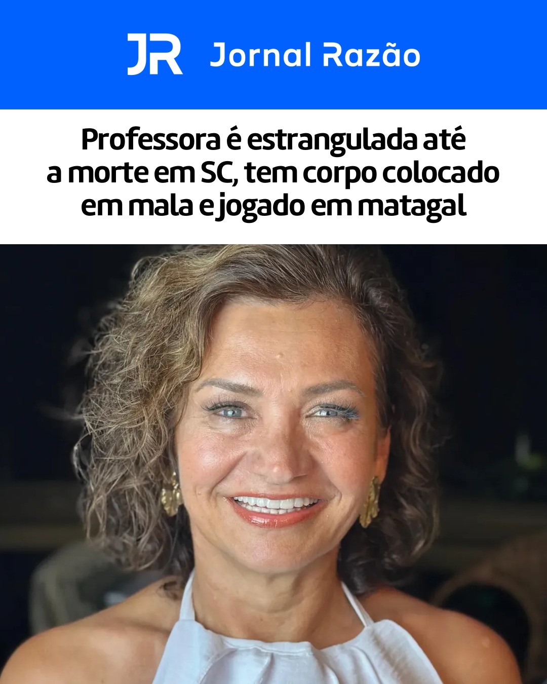Luciana Menta, de 54 anos, professora da rede municipal de Faxinal dos Guedes