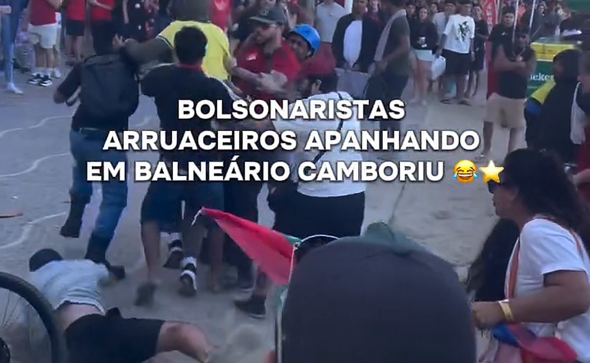 “Que vire hábito”: petistas comemoram agressão a bolsonaristas em Balneário Camboriú