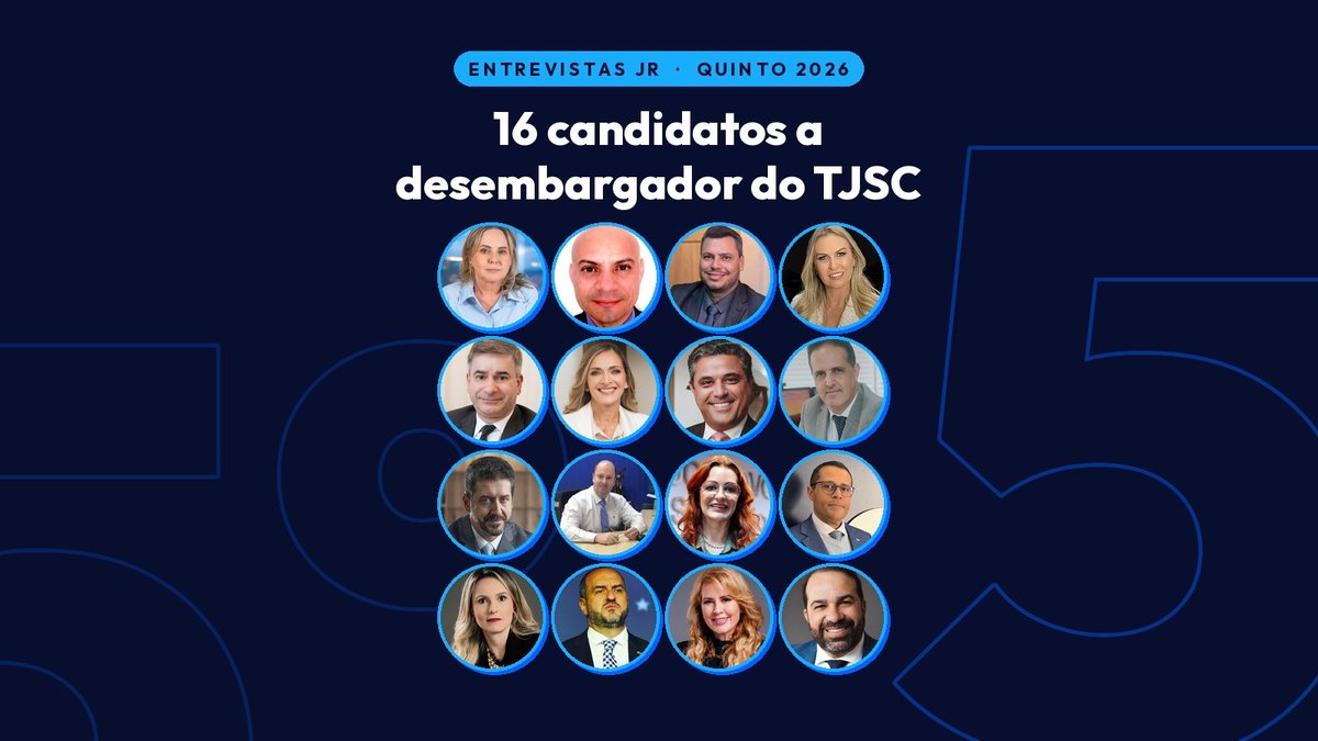 Jornal Razão vai entrevistar os 16 advogados que disputam vaga de desembargador no TJSC pelo Quinto