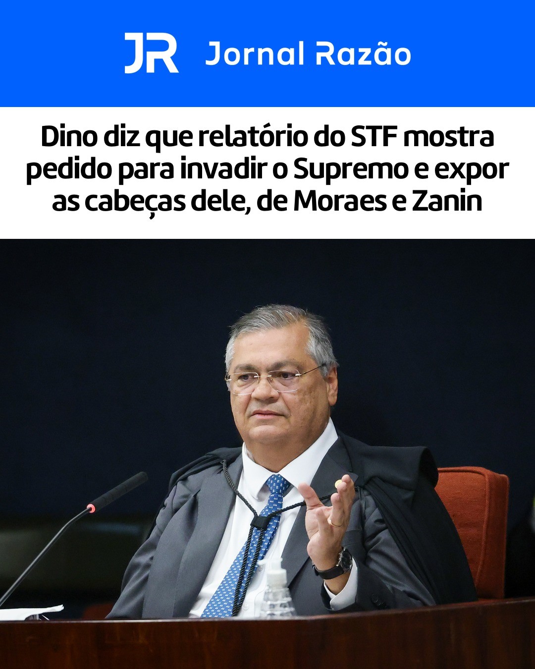 O ministro Flávio Dino em sessão do STF