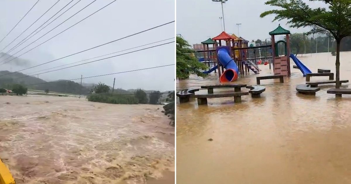 “É assustadora a força da água”: Rio Itapocu sobe e Via Verde é interditada em Jaraguá do Sul