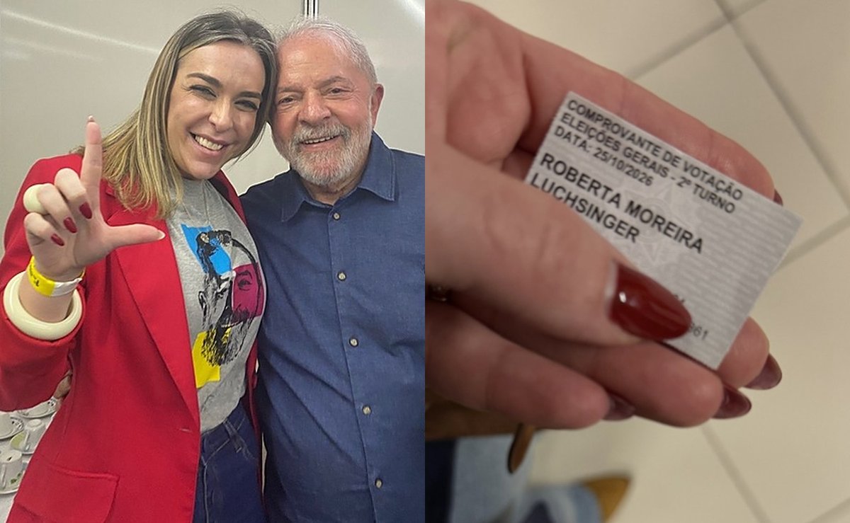 Chamada de “pilantra” por Lula, Roberta Luchsinger vota em Flávio Bolsonaro e mostra o comprovante