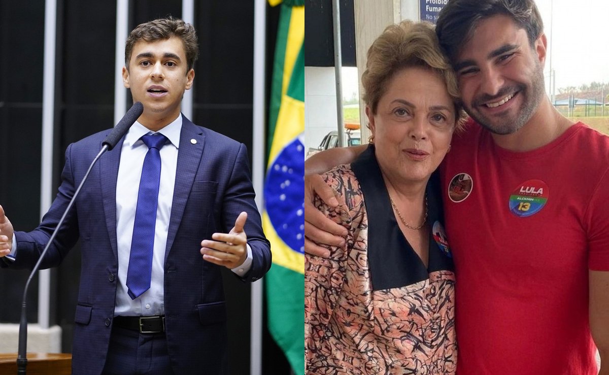 Sobrinho da Dilma pede apreensão do passaporte de Nikolas Ferreira, após ida de Flávio aos EUA