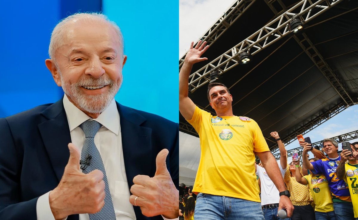 Lula tem 57,6% e Flávio 42,4% na soma dos 54 países onde a votação já terminou