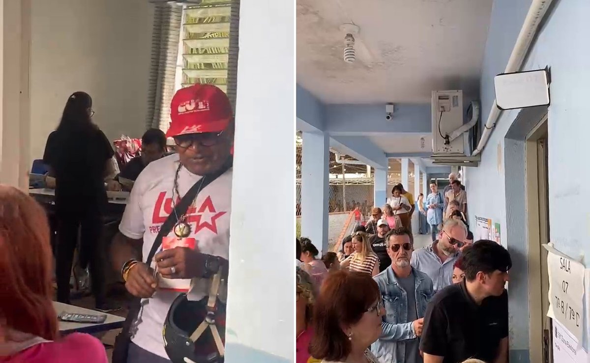 Com camiseta do Lula, suposto fiscal é filmado dentro de seção eleitoral em Blumenau