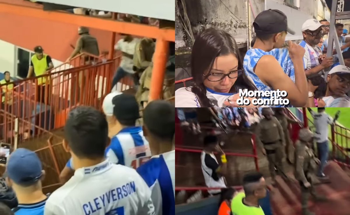 Torcedores do Paysandu vindos do Pará se envolvem em confusão em SC e dizem ter sido chamados de “índio”