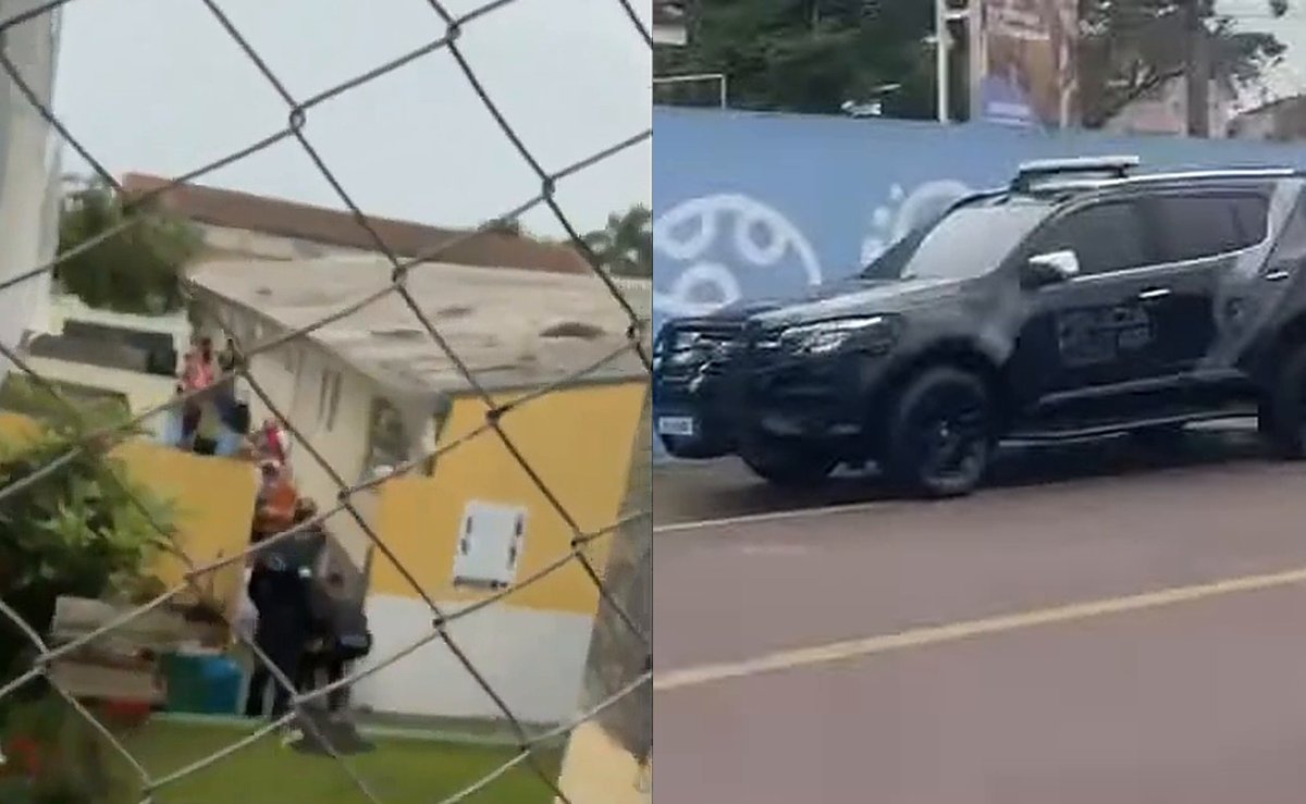 VÍDEO: momento em que escola era evacuada em Curitiba antes de ao menos 10 crianças serem mantidas reféns