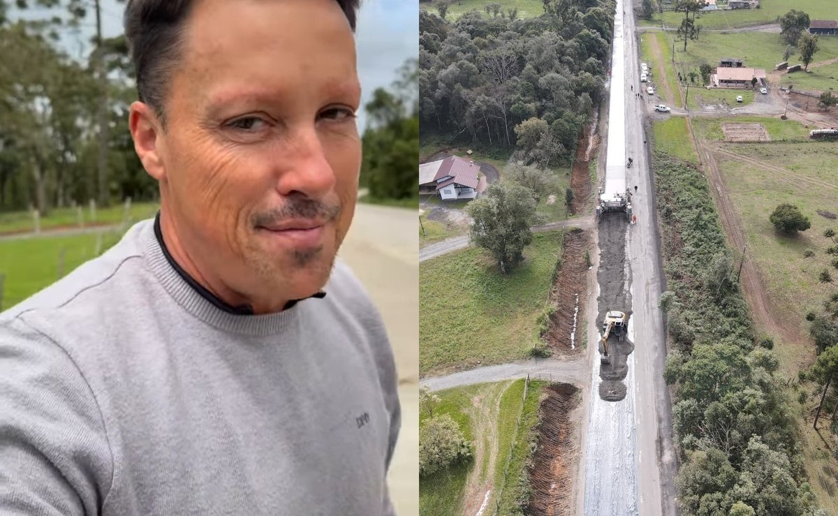 “Isso é primeiro mundo”: visitante mostra rodovia de concreto em SC e quer a mesma estrada em Roraima